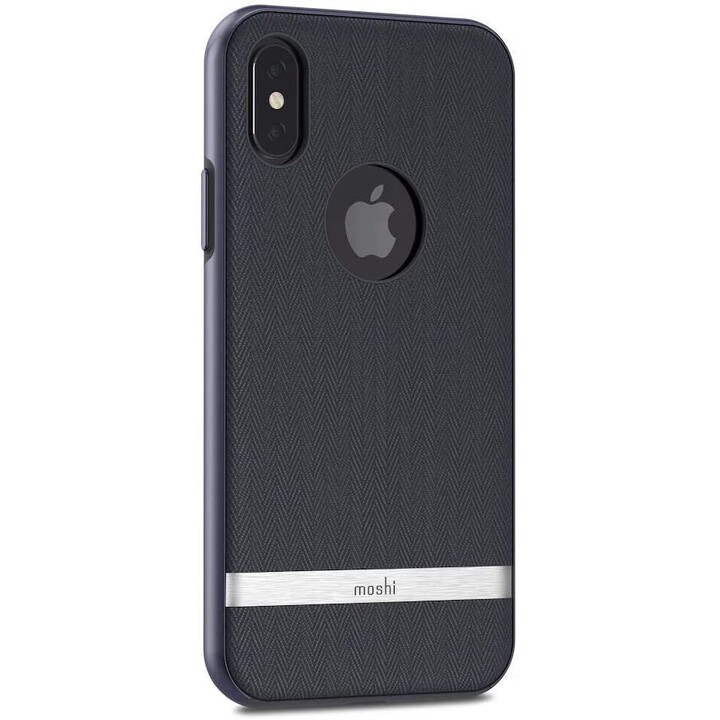 Vesta para iPhone XS / X - Funda textil - Azul Bahama