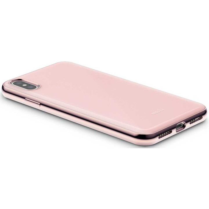 iGlaze para iPhone XS Max Taupe Pink - capa rígida fina
