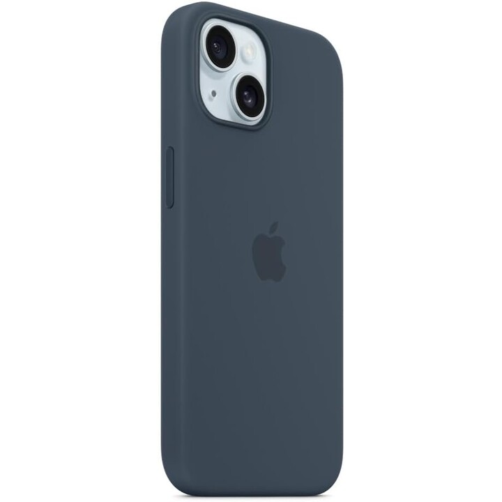 Apple Silicone Case with MagSafe Storm Blue, for iPhone 15, MT0N3ZM/A
