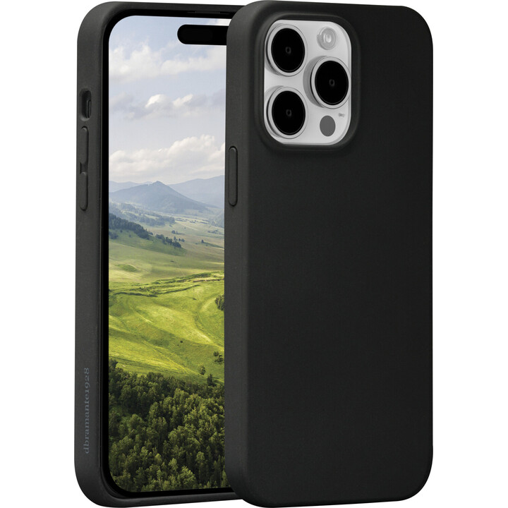 Monaco - Coque MagSafe en Silicone pour iPhone 15 Pro - Noir Nuit