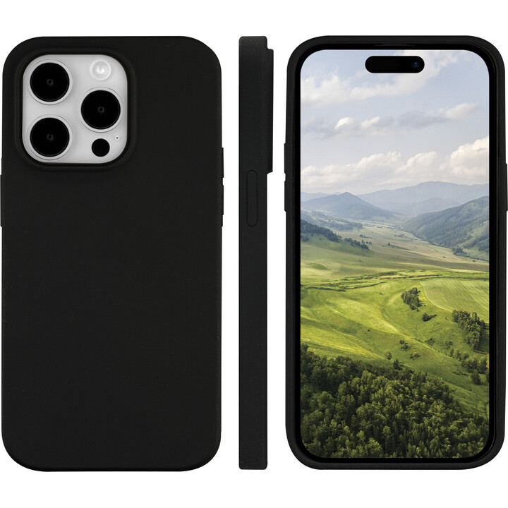 Monaco - Coque MagSafe en Silicone pour iPhone 15 Pro - Noir Nuit