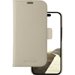 New York - Portefeuille en cuir 2 en 1 pour iPhone 15 Plus - Dune de Sable