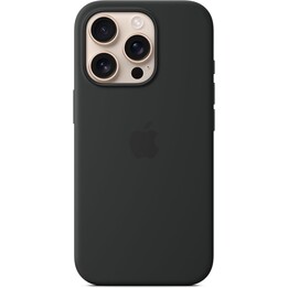 Apple iPhone 16 Pro MagSafe Silikon Case mit MagSafe Black