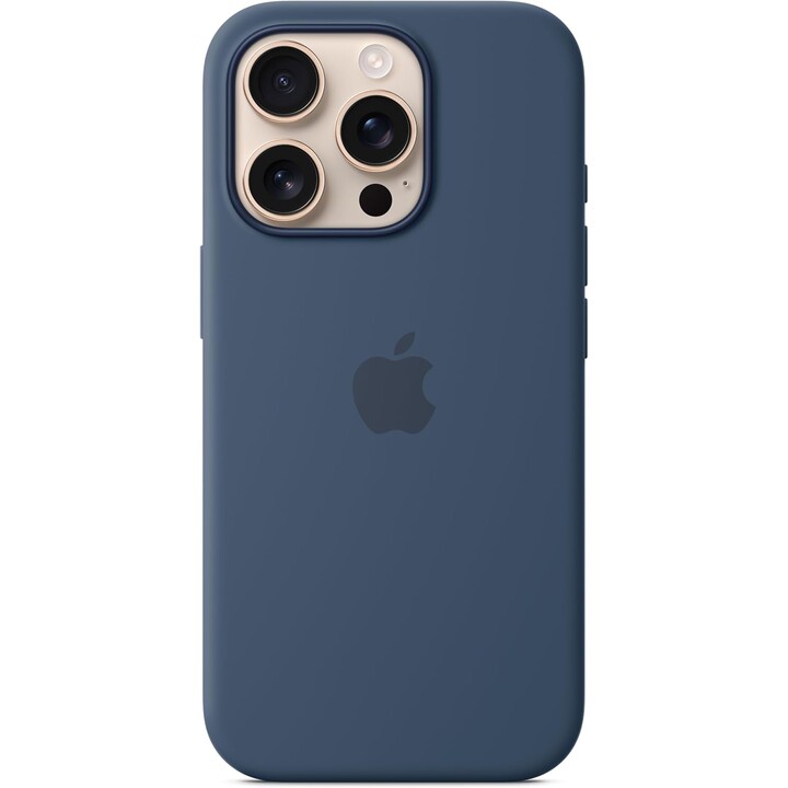 Coque en silicone Apple iPhone 16 Pro avec MagSafe - Denim