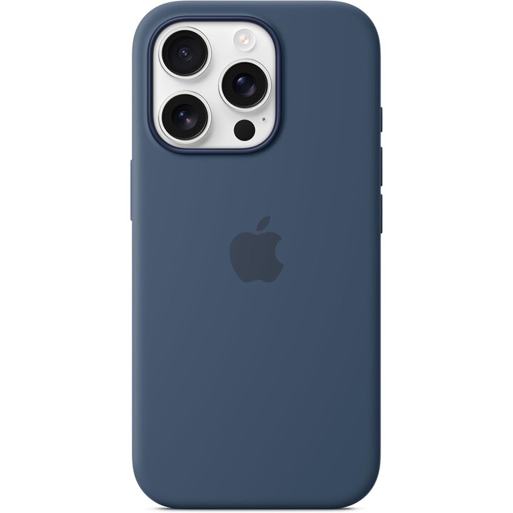 Coque en silicone Apple iPhone 16 Pro avec MagSafe - Denim