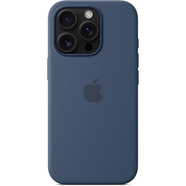 Coque en silicone Apple iPhone 16 Pro avec MagSafe - Denim