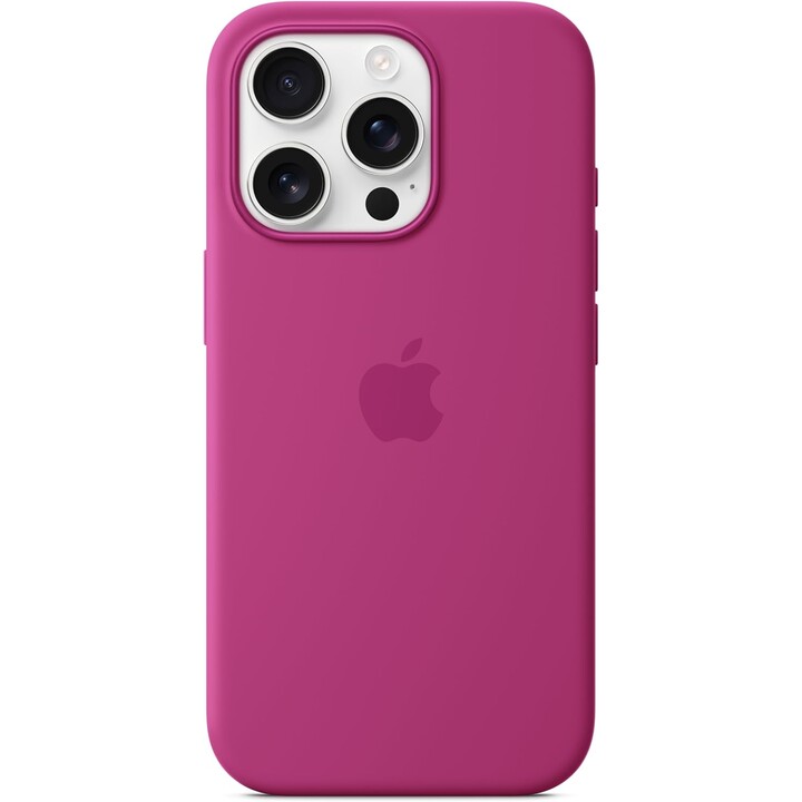 Apple iPhone 16 Pro Silicone Case with MagSafe – Fuchsia