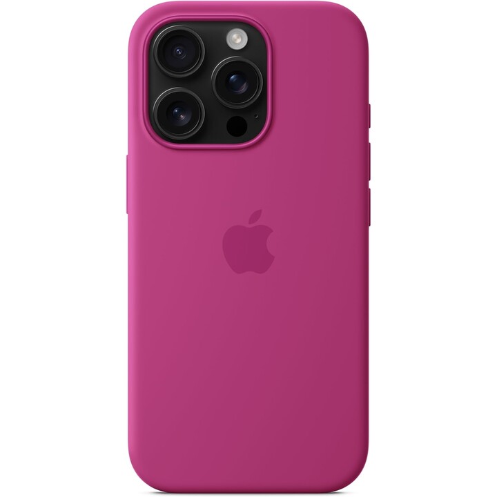 Apple iPhone 16 Pro Silicone Case with MagSafe – Fuchsia