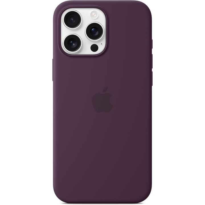 Apple iPhone 16 Pro Max coque en silicone avec MagSafe prune