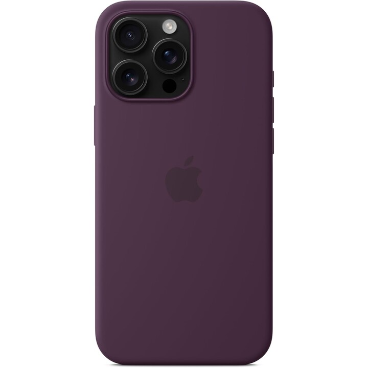Apple iPhone 16 Pro Max Silicone Case with MagSafe Plum