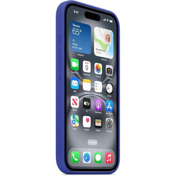 Funda de silicona Apple iPhone 16 con MagSafe - Ultramarino
