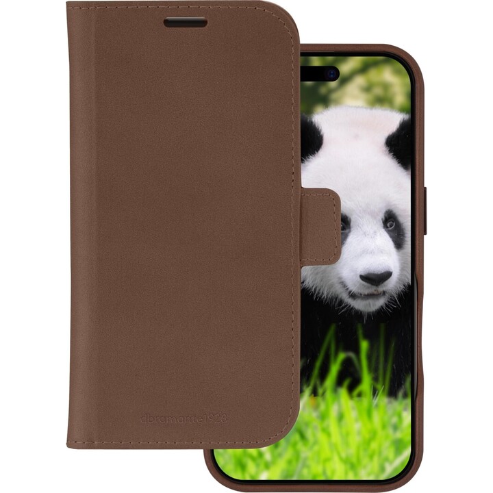 dbramante1928 Copertina a libro Lynge iPhone 16 Pro Marrone