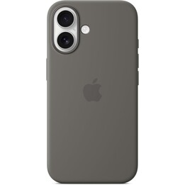 Funda de silicona Apple con MagSafe para iPhone 16 - Gris piedra
