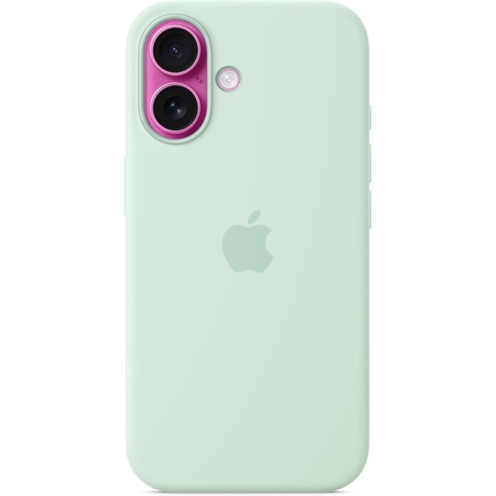 Custodia in silicone per APPLE iPhone 16 con MagSafe - Acquamarina