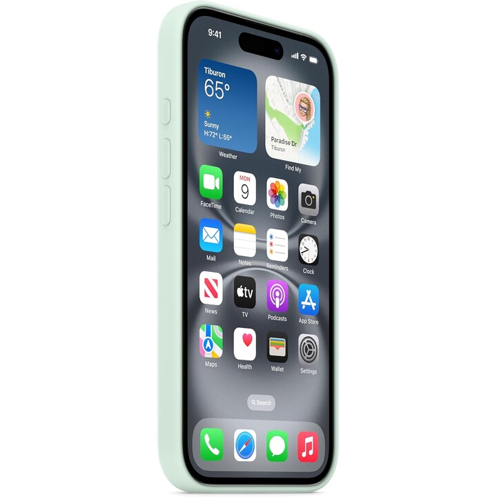 APPLE iPhone 16 Silicone Case with MagSafe - Aquamarine