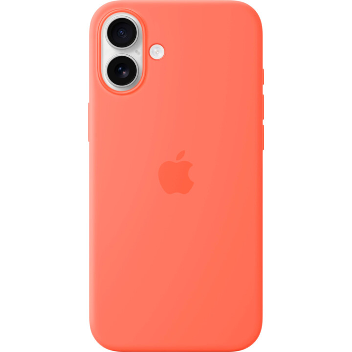 Coque en silicone Apple iPhone 16 Plus avec MagSafe - Mandarine