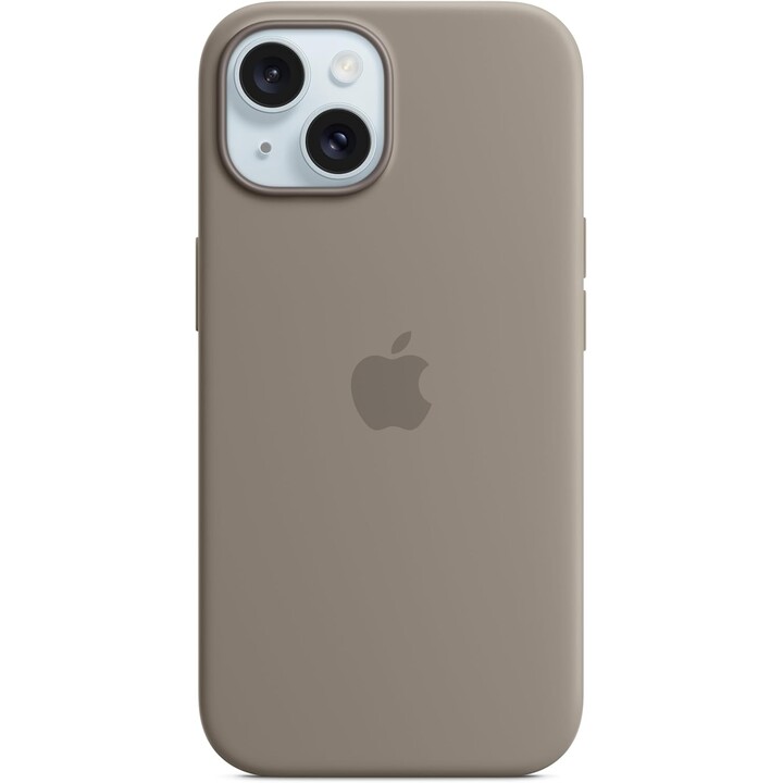 Funda de silicona con MagSafe para el iPhone 15 - Arcilla
