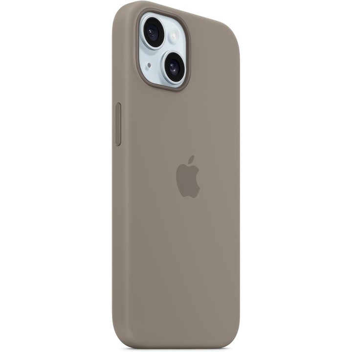 Funda de silicona con MagSafe para el iPhone 15 - Arcilla