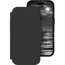 Dbramante1928 Funda para iPhone 17, Negro, Piel sintética, Diseño 2 en 1 magnético extraíble