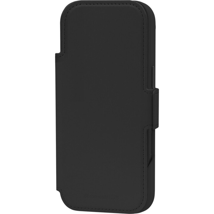Dbramante1928 Funda compatible con iPhone 17 Air, Negro liso, Piel sintética, Diseño magnético extraíble 2 en 1