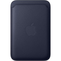 Portefeuille fin tressé avec MagSafe pour iPhone - Bleu marine