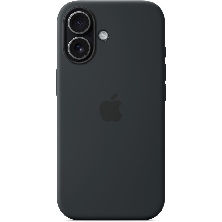 Coque en silicone pour iPhone 17 avec MagSafe - Noir