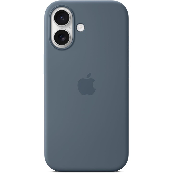 Capa de silicone para iPhone 17 com MagSafe - Azul Náutico