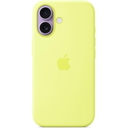 Coque en silicone pour iPhone 17 avec MagSafe – Jaune fluo