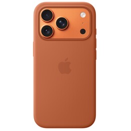 Funda de silicona con MagSafe para el iPhone 17 Pro — Terracota