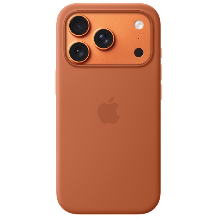Funda de silicona con MagSafe para el iPhone 17 Pro — Terracota