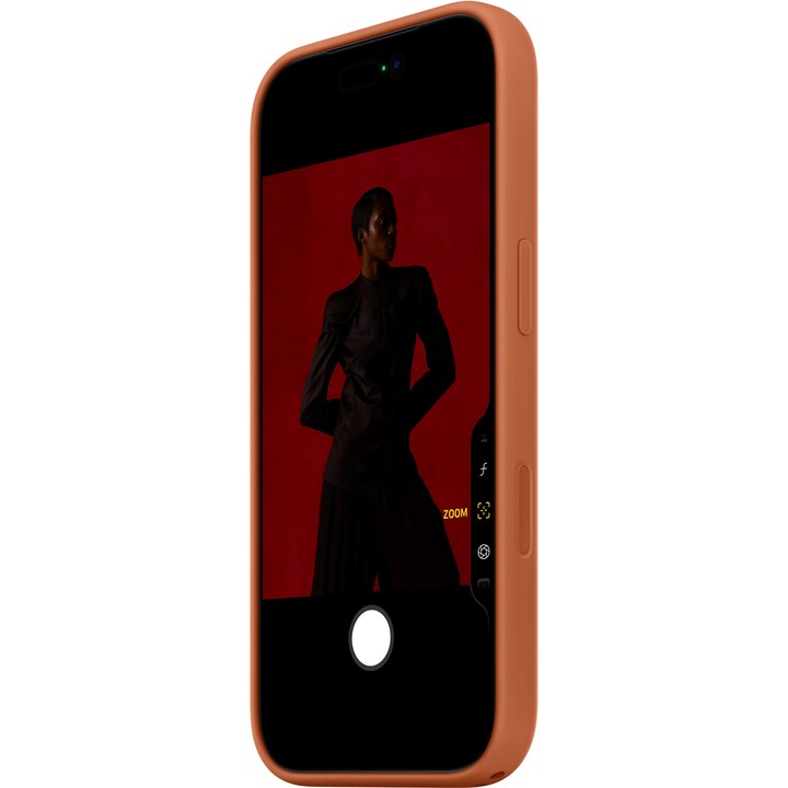 Funda de silicona con MagSafe para el iPhone 17 Pro — Terracota