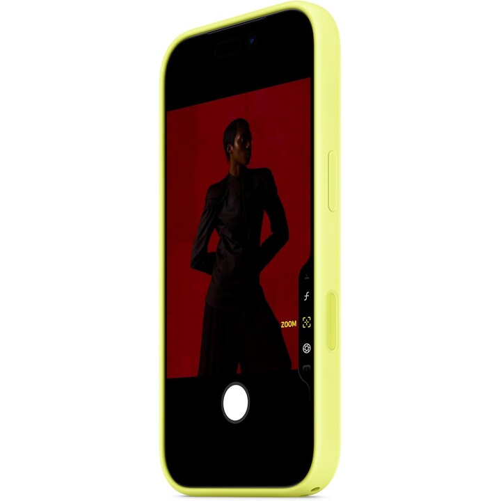 iPhone 17 Pro Silikon Case mit MagSafe – Neongelb
