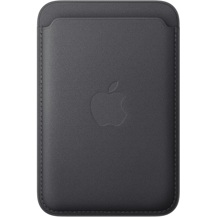 Cartera de trenzado fino con MagSafe para el iPhone - Negro