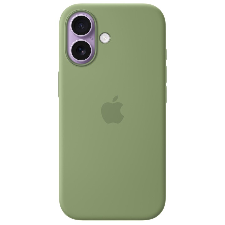 Funda de silicona con MagSafe para el iPhone 17 - Musgo claro