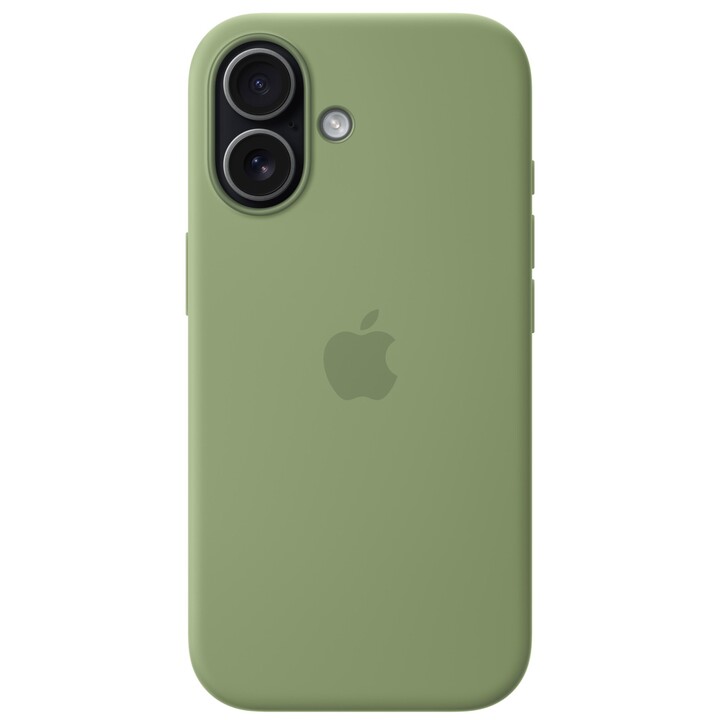 Funda de silicona con MagSafe para el iPhone 17 - Musgo claro