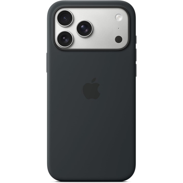 Funda de silicona con MagSafe para el iPhone 17 Pro Max - Negro