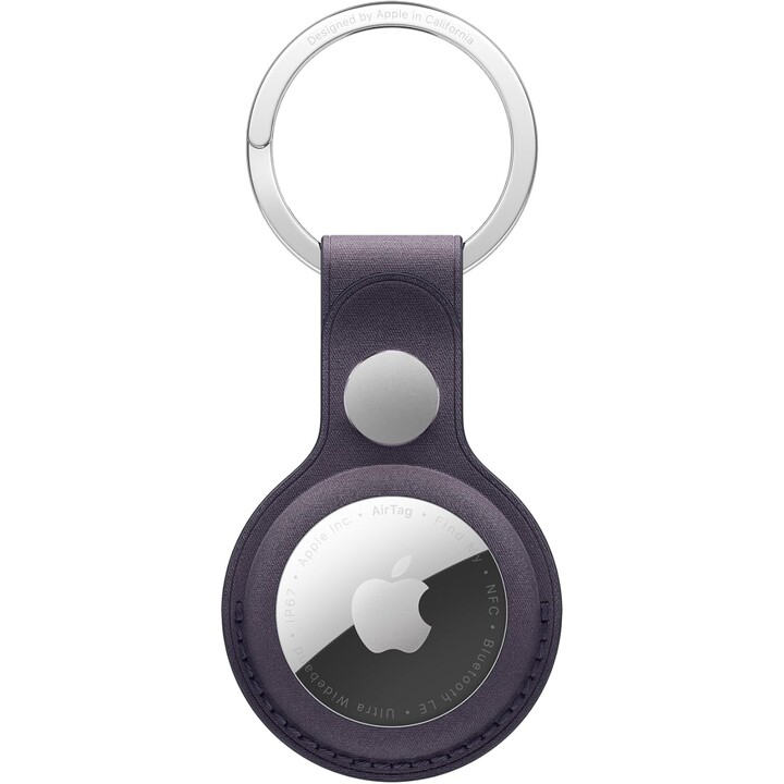 Fine braided keychain for AirTag - Night Purple