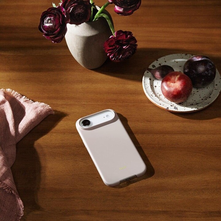 Custodia Beats con MagSafe, controllo della fotocamera, finitura opaca e interno in microfibra per iPhone Air – Grigio calcare