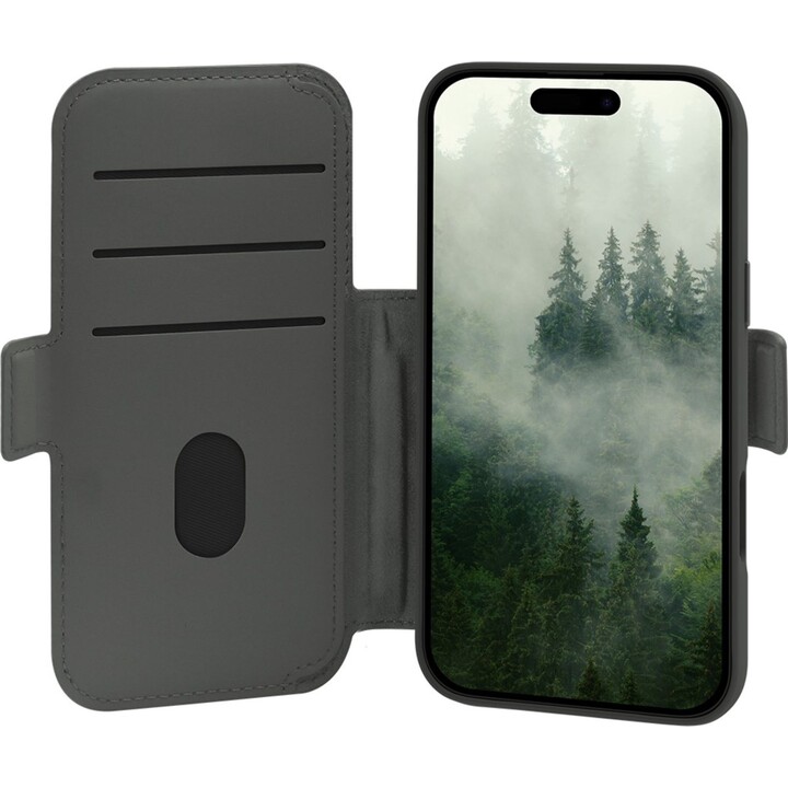 Dbramante1928 iPhone 17 Pro Max Case, Solid Green, Faux Leather, 2-in-1 Removable Magnetic Design