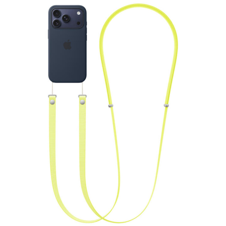 Apple Neon Yellow Mobile Phone Shoulder Strap