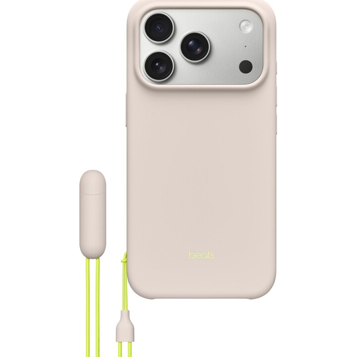 Funda Apple Beats para iPhone 17 Pro con función atril y control MagSafe+Cam. Color piedra caliza A3509 - MGTN4LL/A