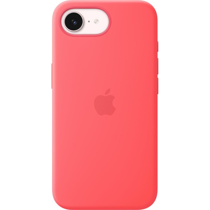 Capa de silicone Apple com MagSafe para iPhone 17e – Bright Guava