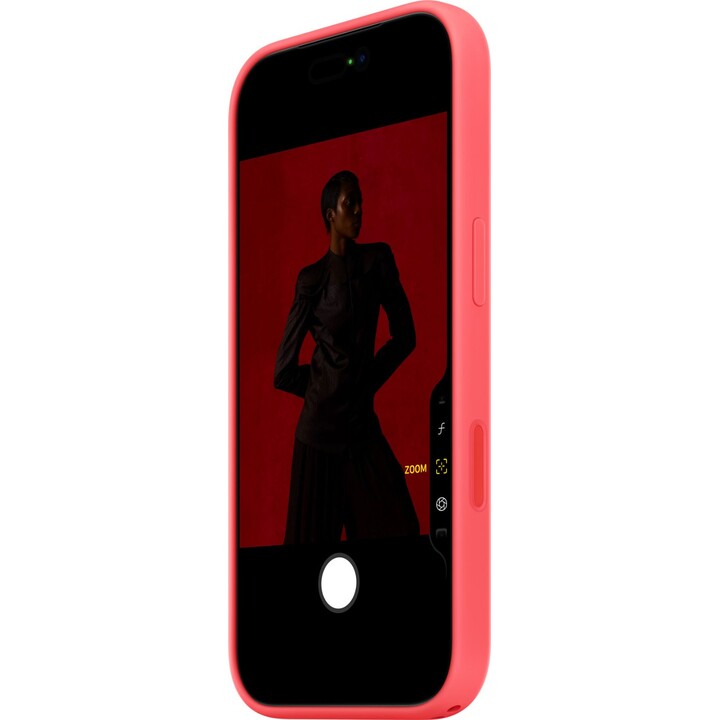 Funda de silicona Apple con MagSafe para iPhone 17 Pro – Guayaba brillante