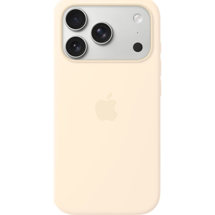 Funda de silicona Apple con MagSafe para iPhone 17 Pro – Vainilla