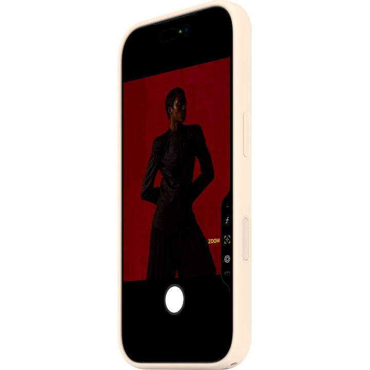 Funda de silicona Apple con MagSafe para iPhone 17 Pro – Vainilla