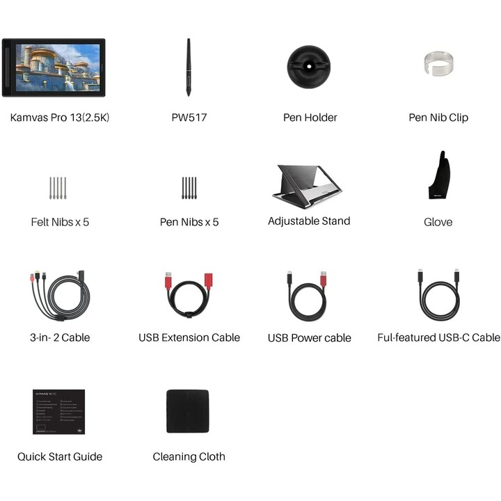 HUION KAMVAS PRO 13 2.5K GRAPHICS TABLET