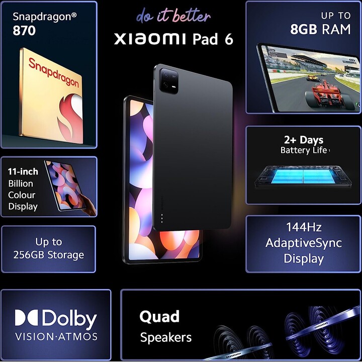 Xiaomi Pad 6 11.0 6GB RAM 128GB WiFi Gray