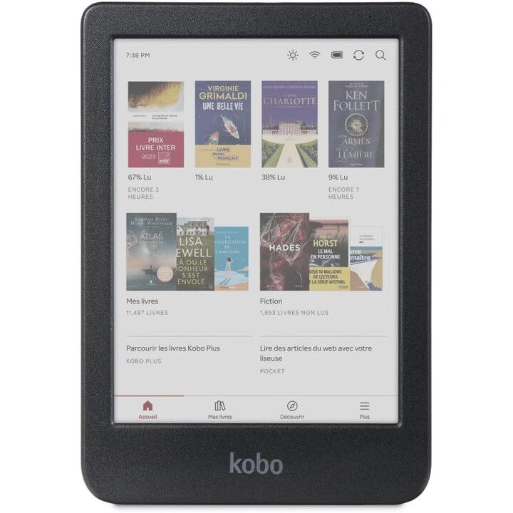 Rakuten Kobo Clara 16GB Wifi Black