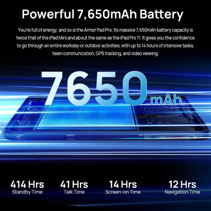 Ulefone Armor Pad Pro 8.0 8GB 128GB LTE Schwarz