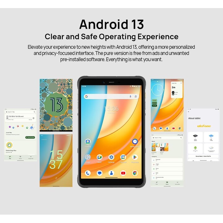 Ulefone Armor Pad Pro 8.0 8GB 128GB LTE Schwarz